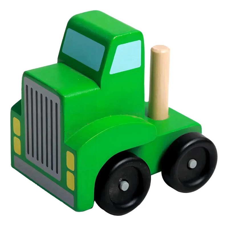 CAMION TRANSPORTADOR DE AUTITOS DE MADERA DIDACTICO - 4