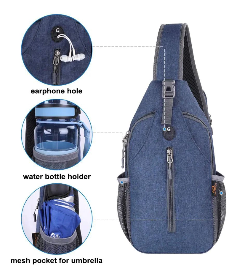 MOCHILA CRUZADA BANDOLERA PARA CICLISMO Y VIAJE - 4