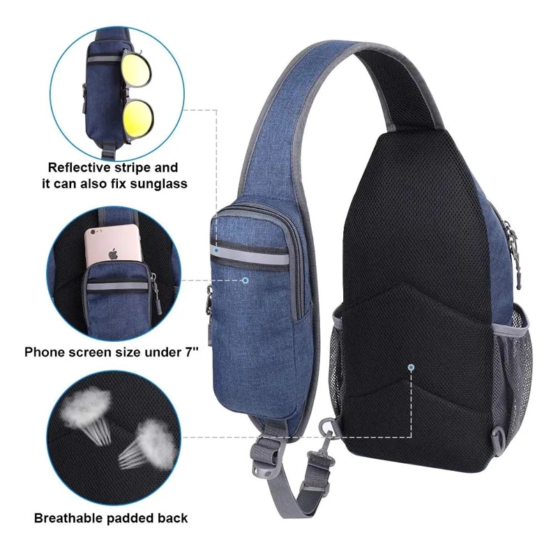 MOCHILA CRUZADA BANDOLERA PARA CICLISMO Y VIAJE - 5