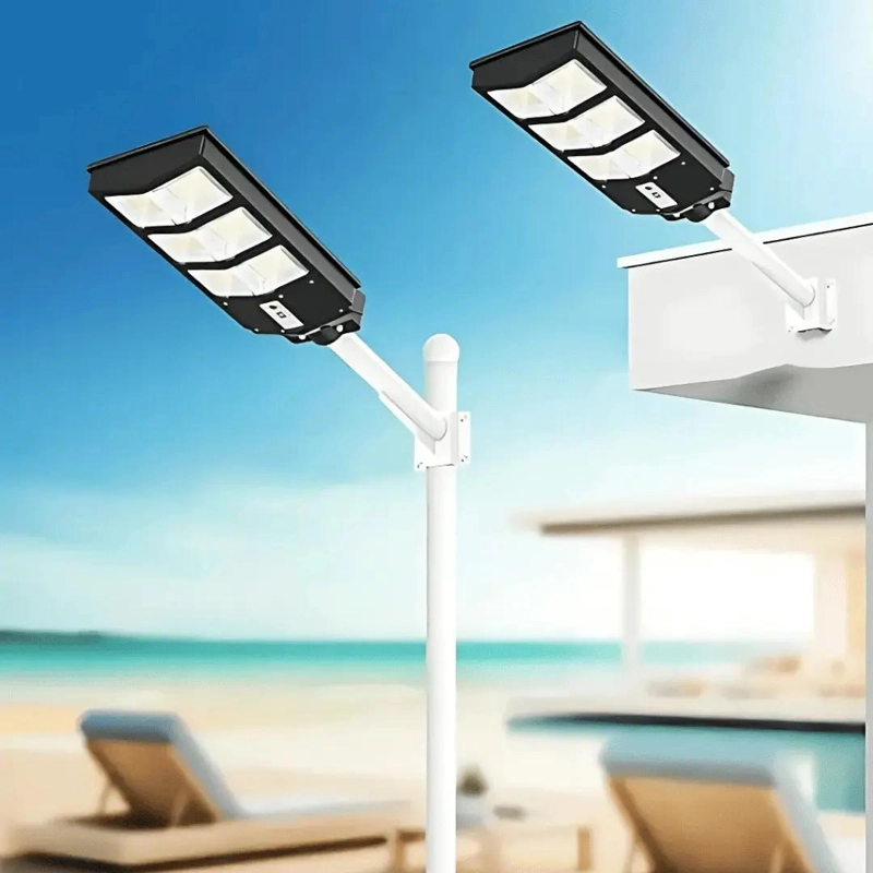 FOCO SOLAR TIPO POSTE 300W CON SOPORTE Y CONTROL REMOTO - 2