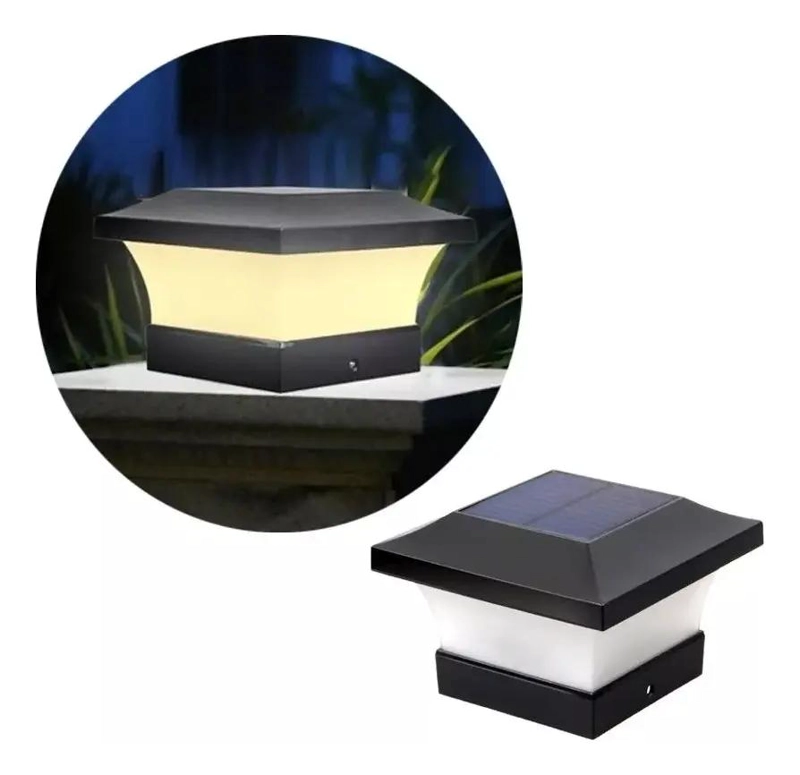APLIQUE FOCO LED SOLAR PARA JARDIN Y PATIO - 1