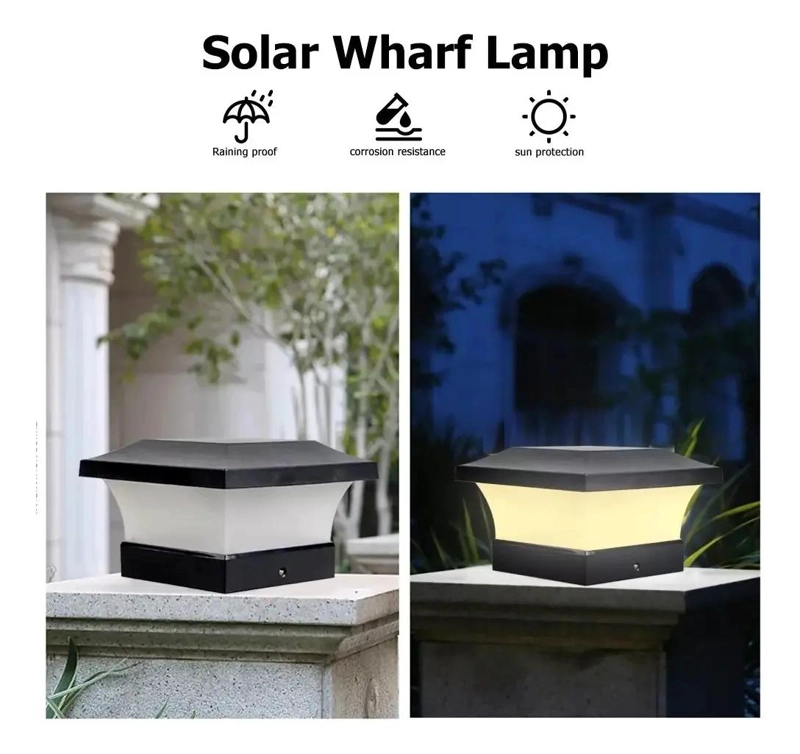 APLIQUE FOCO LED SOLAR PARA JARDIN Y PATIO - 4