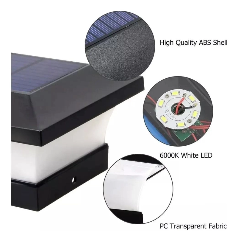 APLIQUE FOCO LED SOLAR PARA JARDIN Y PATIO - 5
