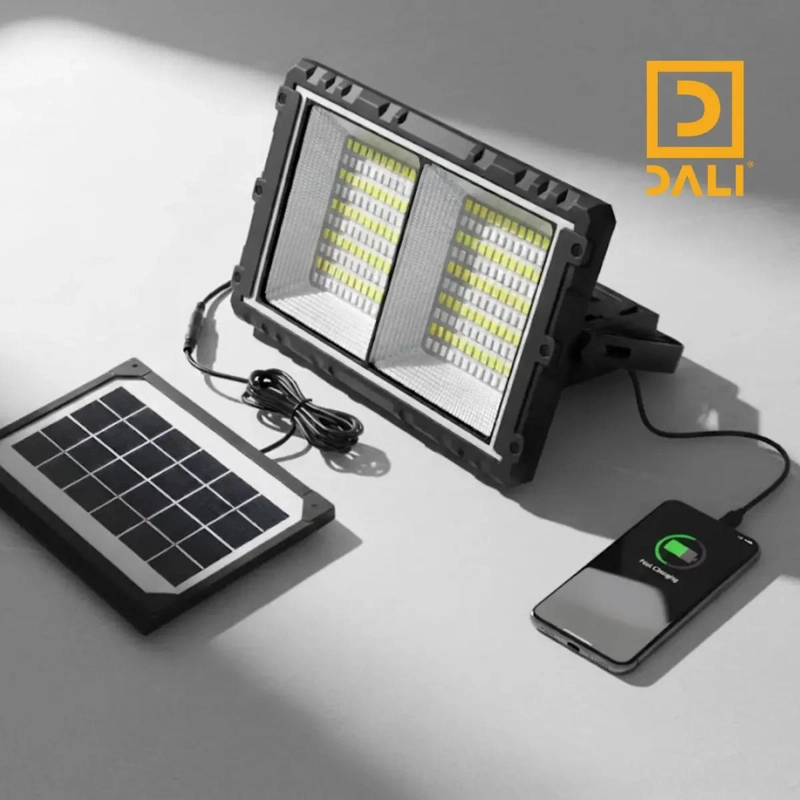 FOCO LED SOLAR PORTATIL 200W RECARGABLE - 4