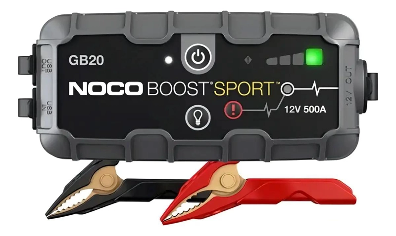 ARRANCADOR PORTATIL 500A PARA AUTO Y MOTO CON BATERIA DE - 1
