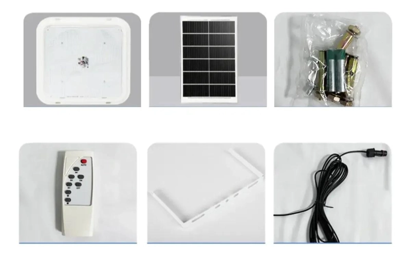 LAMPARA SOLAR LED CUADRADA CON PANEL SEPARADO IP65 - 1