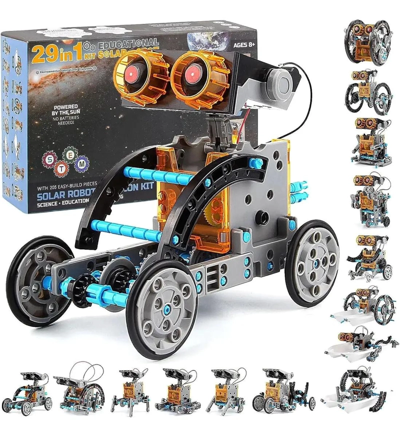 KIT DE CONSTRUCCION ROBOT SOLAR STEM 29 EN 1 - 1