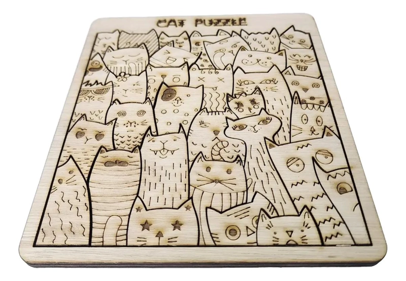 PACK DE 10 ROMPECABEZAS DE GATOS PARA NIÑOS - 3