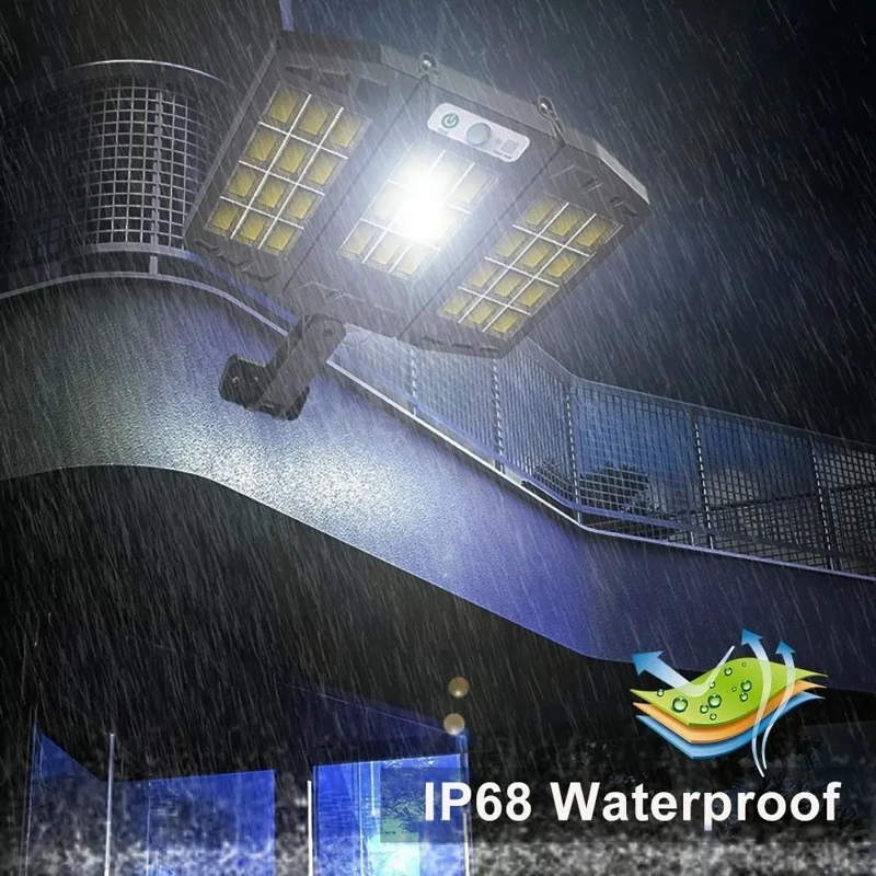 LAMPARA SOLAR EXTERIOR CON 3 SENSORES Y POTENCIA DE 8000W - 3