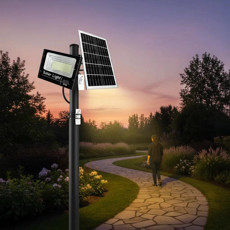 FOCO SOLAR 300W CON PANEL Y CONTROL REMOTO - 3