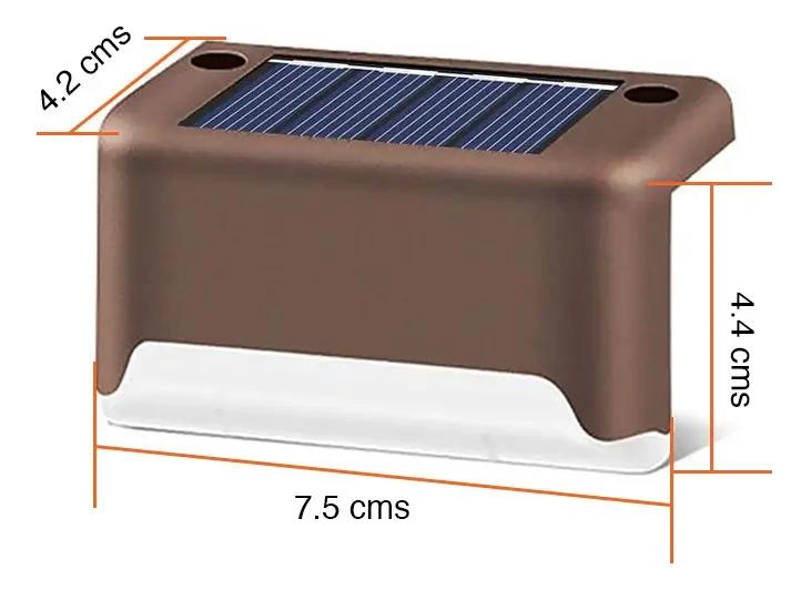 PACK 4 FOCOS SOLARES PARA EXTERIOR BALCON Y ESCALERAS - 2