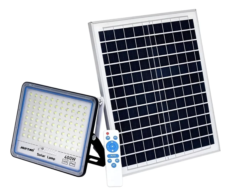 FOCO SOLAR EXTERIOR 400W CON PANEL SEPARADO - 1