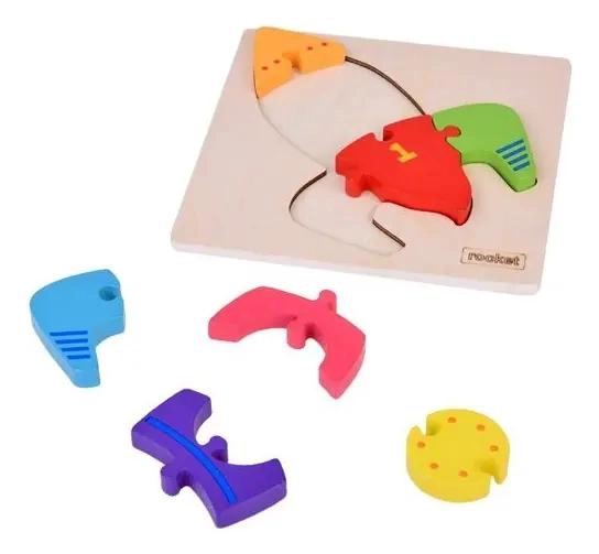PACK 12 PUZZLES DE MADERA DIDACTICOS MONTESSORI - 4