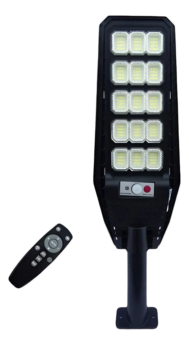 FOCO SOLAR PARA POSTE 300W CON 180 LEDS Y CONTROL REMOTO - 1