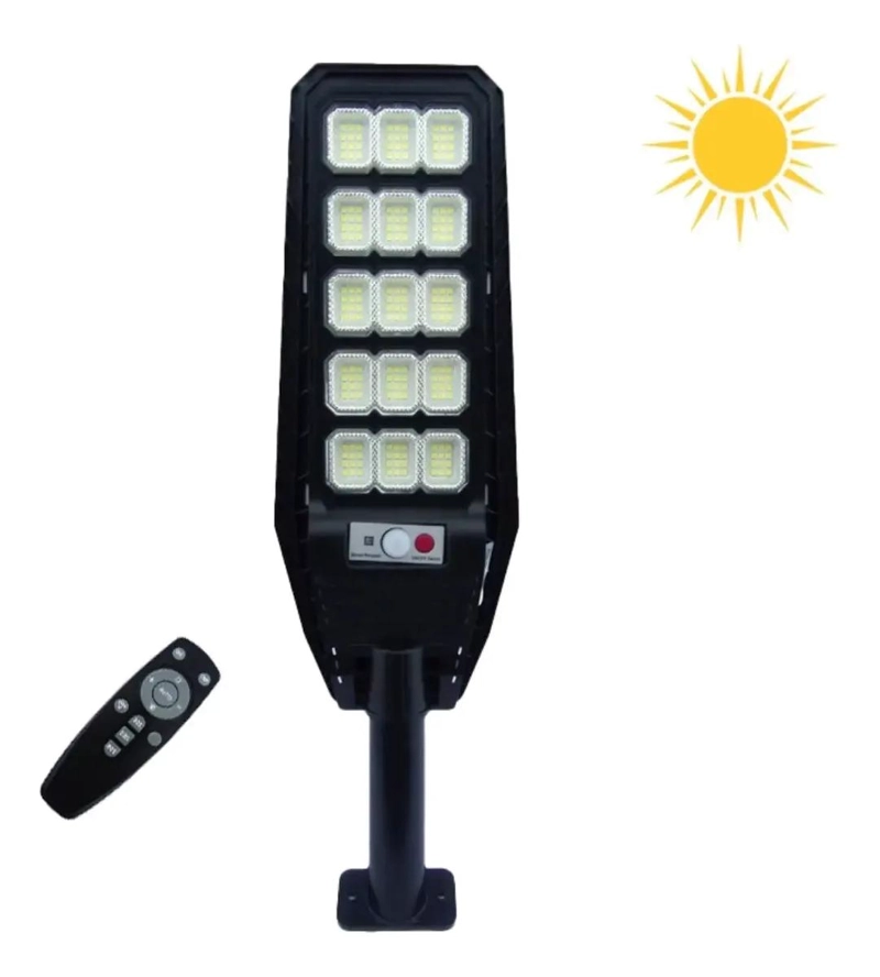 FOCO SOLAR PARA POSTE 300W CON 180 LEDS Y CONTROL REMOTO - 2
