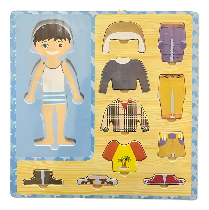 ROMPECABEZAS DE VESTIMENTA PARA NIÑOS Y NIÑAS - 1