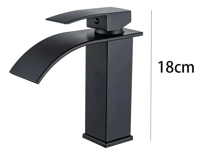LLAVE MONOMANDO CASCADA PARA LAVAMANOS ACERO INOX - 2