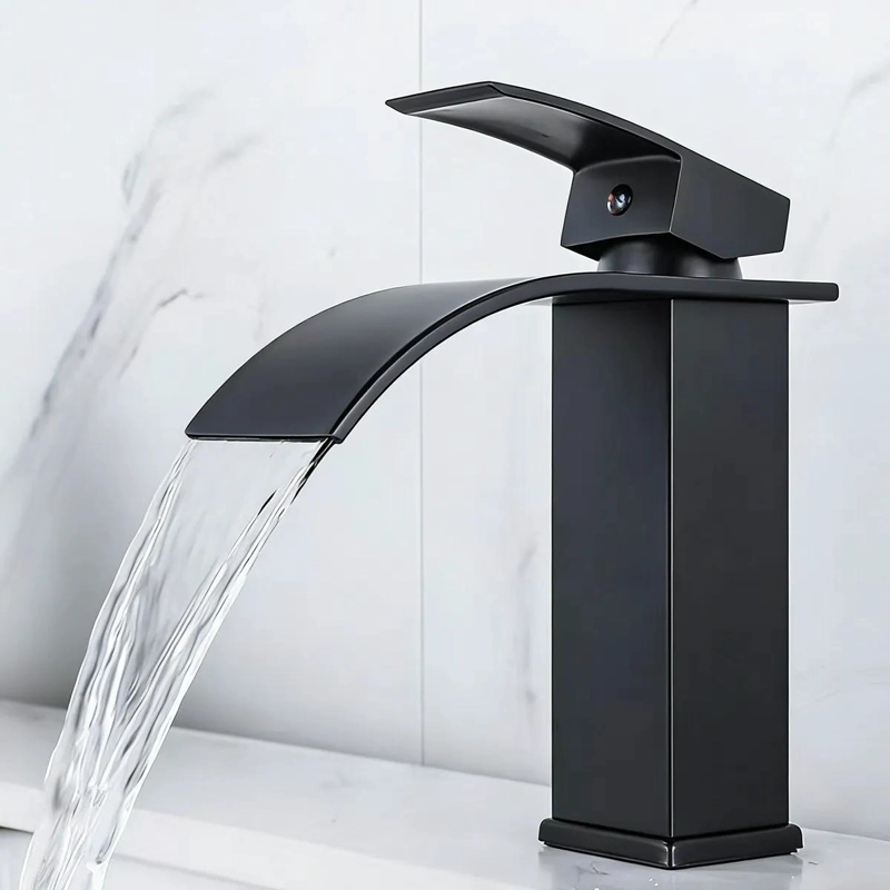 LLAVE MONOMANDO CASCADA PARA LAVAMANOS ACERO INOX - 3