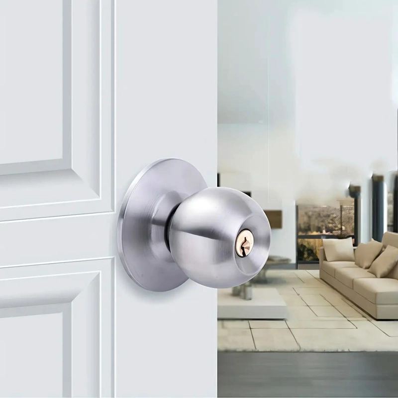 POMO CON CHAPA Y LLAVE PARA PUERTA DE DORMITORIO O BAÑO - 2