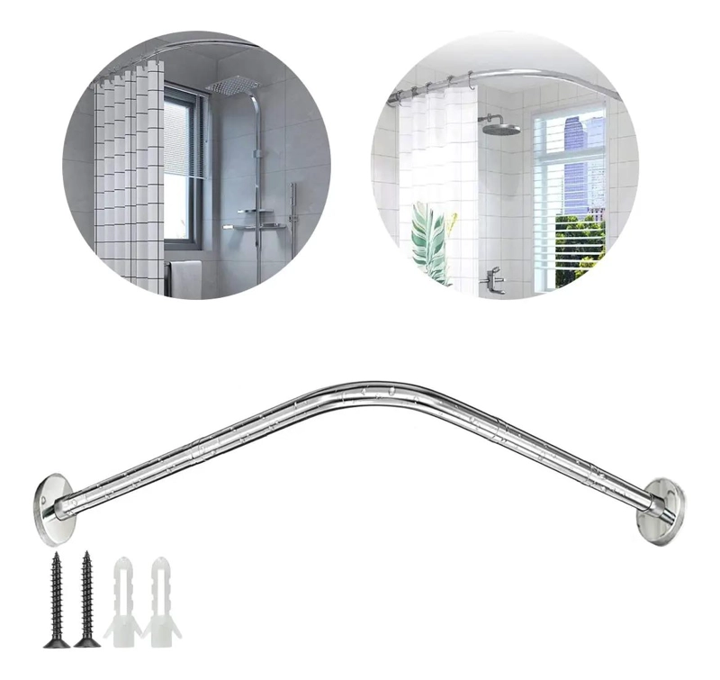 BARRA EXTENSIBLE PARA CORTINA DE DUCHA EN U 60-95 CM - 1