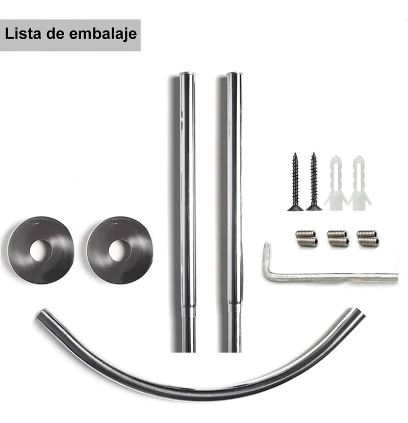 BARRA EXTENSIBLE PARA CORTINA DE DUCHA EN U 60-95 CM - 3