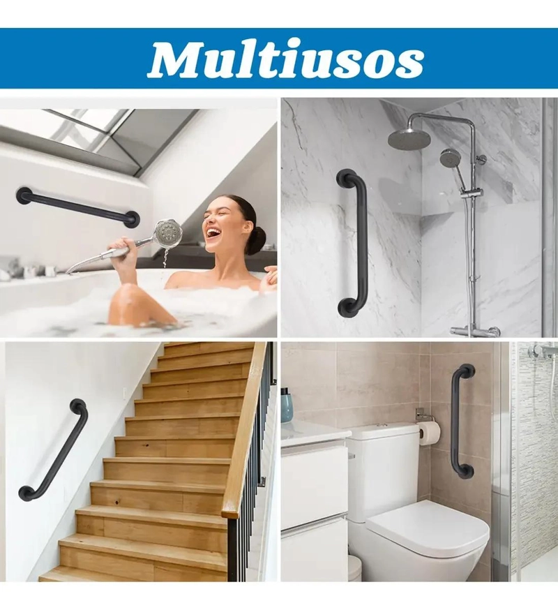 BARRA DE SEGURIDAD ANTIDESLIZANTE PARA BAÑO 50CM - 2