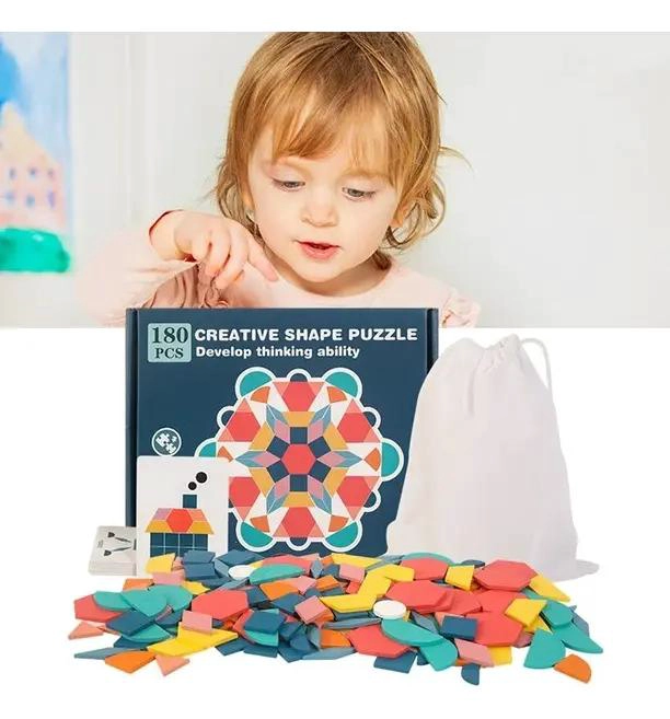 SET DE ROMPECABEZAS DE MADERA PARA NIÑOS 155 PIEZAS - 4