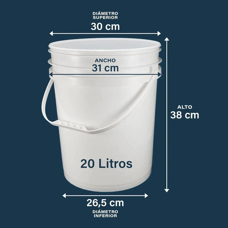 BAÑO PORTATIL DE PLASTICO RESISTENTE CON BALDE PARA CAMPI - 3