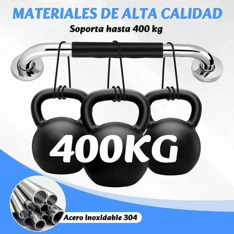 BARRA DE SEGURIDAD ANTIDESLIZANTE 50CM PARA BAÑO - 4