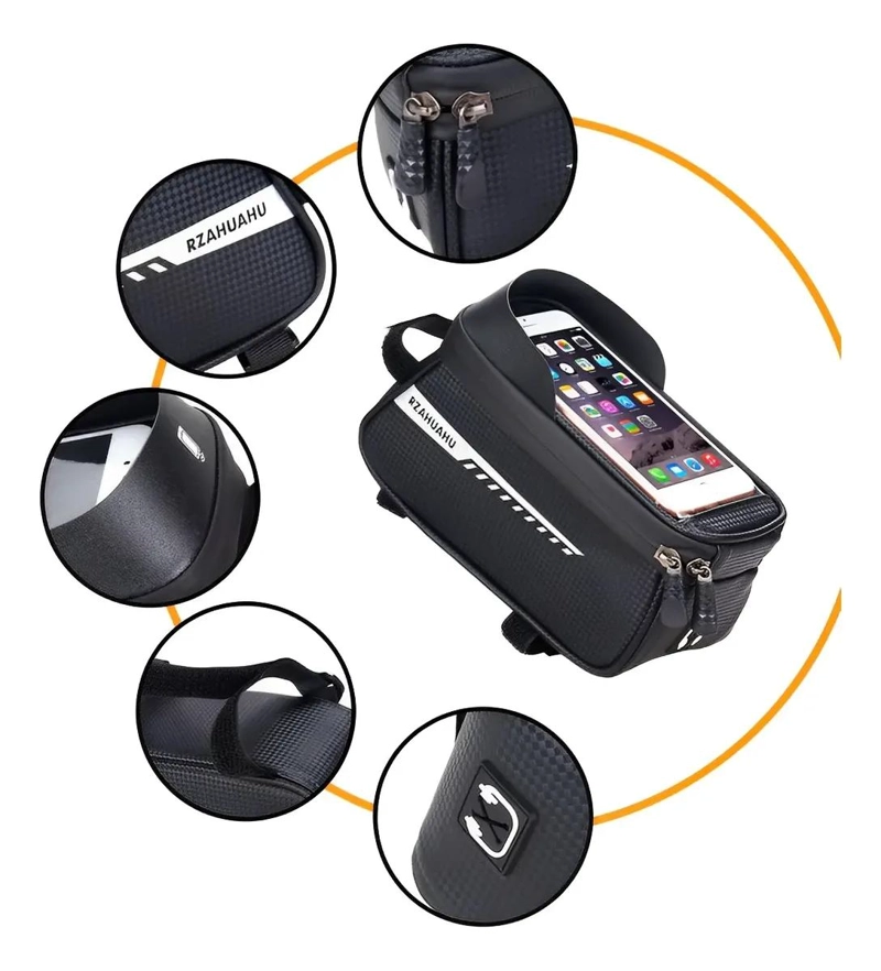 BOLSO IMPERMEABLE PARA BICICLETA CON CONECTOR AURICULAR - 3