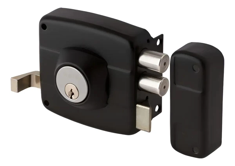 CERRADURA PARA SOBREPONER NEGRA AJUSTABLE 45 MM - 1