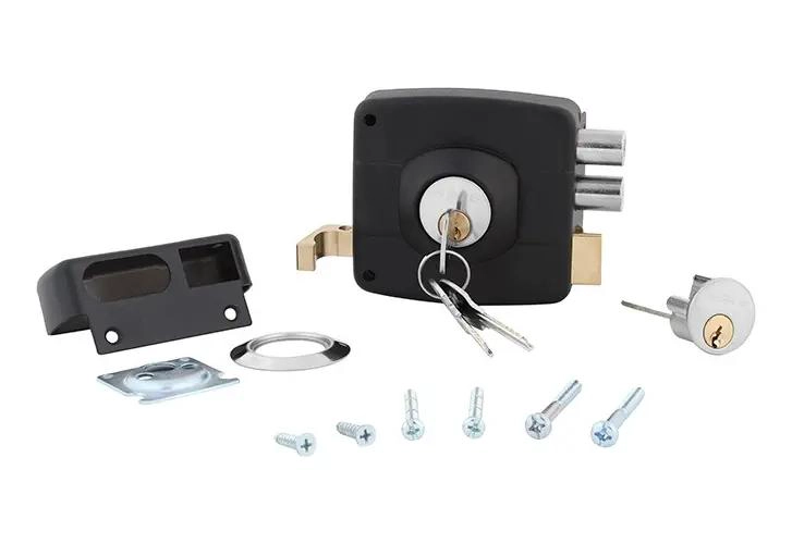 CERRADURA PARA SOBREPONER NEGRA AJUSTABLE 45 MM - 3
