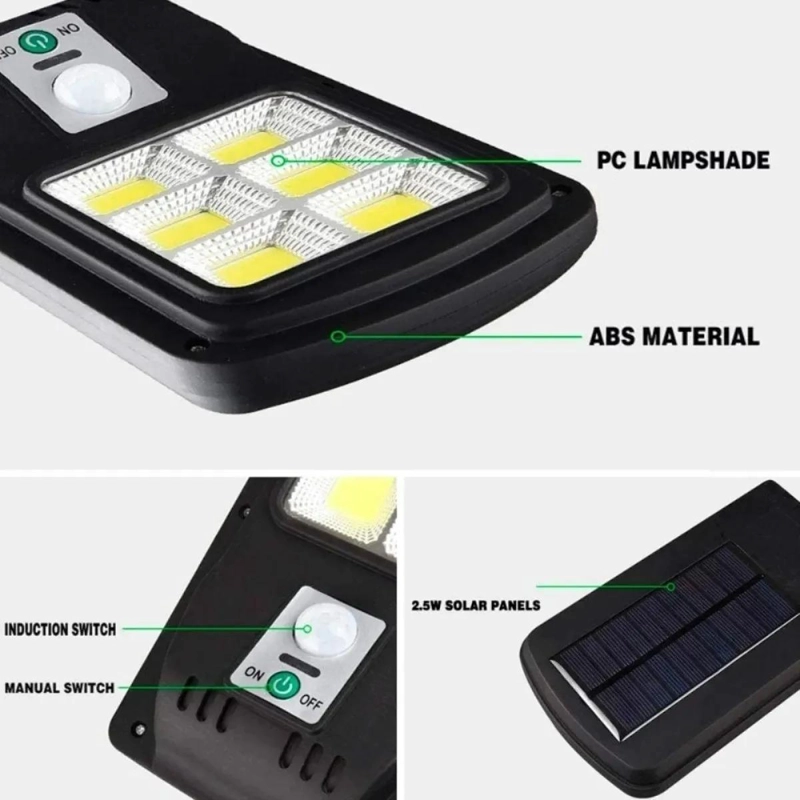 PACK 4 FOCOS SOLARES LED EXTERIOR CON SENSOR MOVIMIENTO - 5