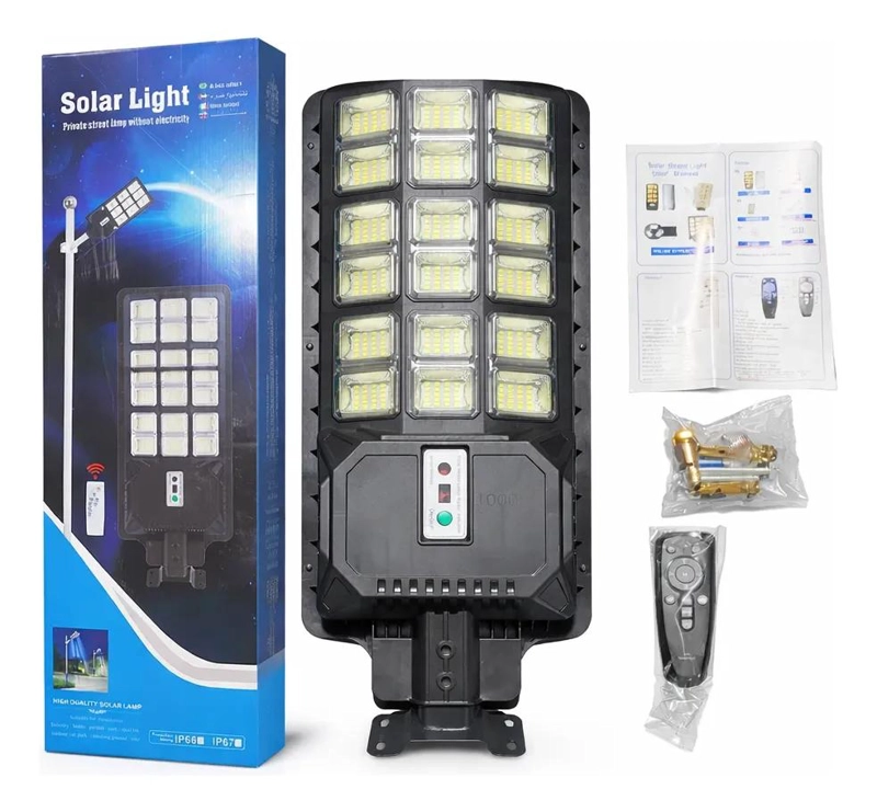 FOCO REFLECTOR SOLAR LED 1000W INALAMBRICO CON SOPORTE - 1