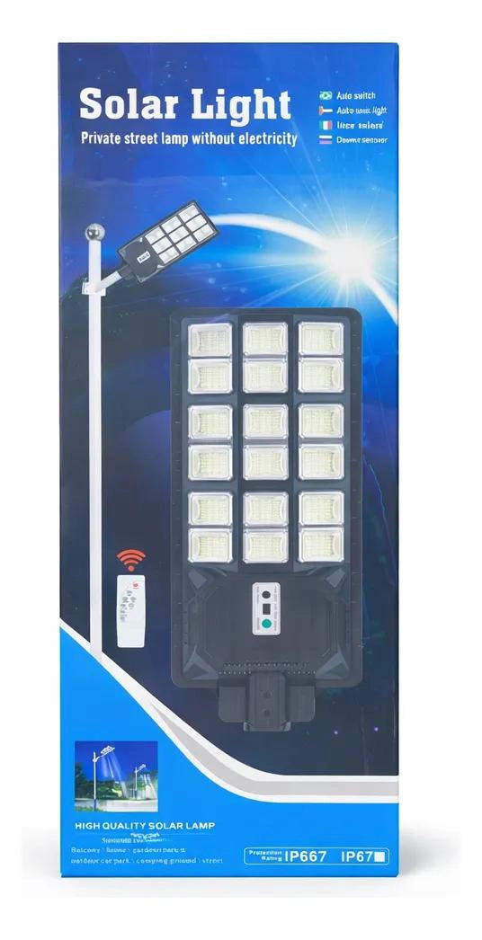 FOCO REFLECTOR SOLAR LED 1000W INALAMBRICO CON SOPORTE - 4