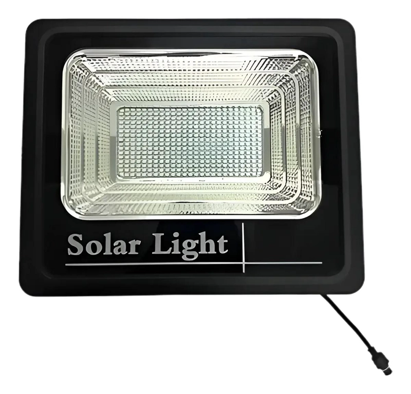 COMBO 2 FOCOS REFLECTORES SOLARES 200W INTERIOR Y EXTER - 1