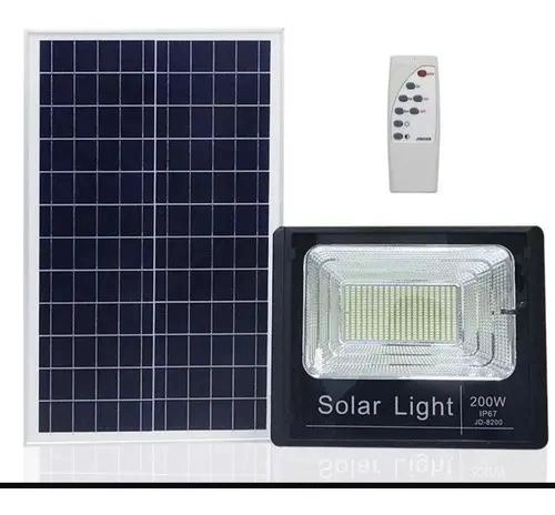 COMBO 2 FOCOS REFLECTORES SOLARES 200W INTERIOR Y EXTER - 2