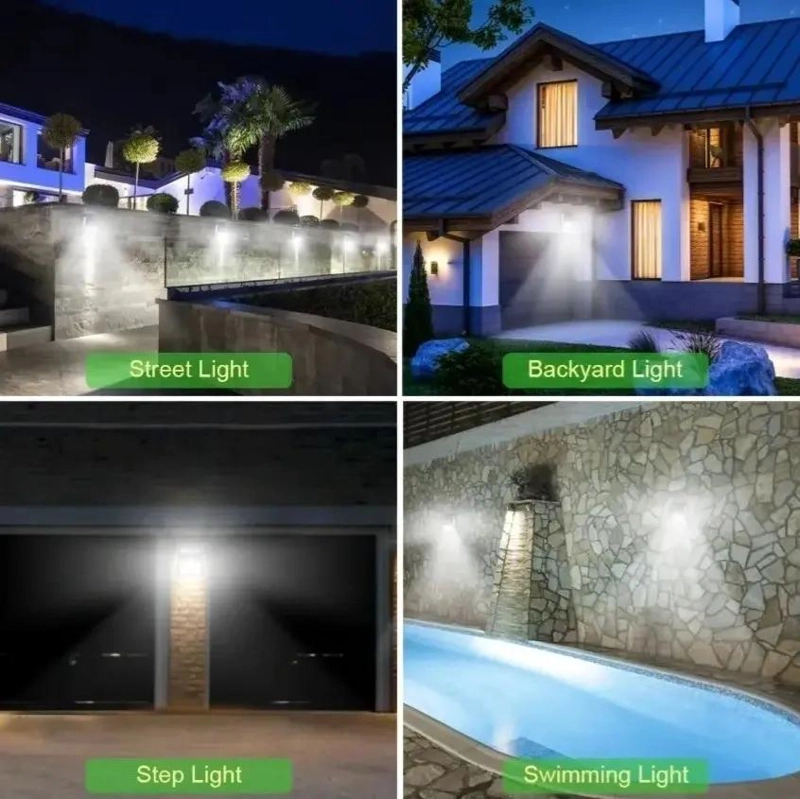 5 FOCOS SOLARES LED CON SENSOR DE MOVIMIENTO PARA EXTERIO - 5