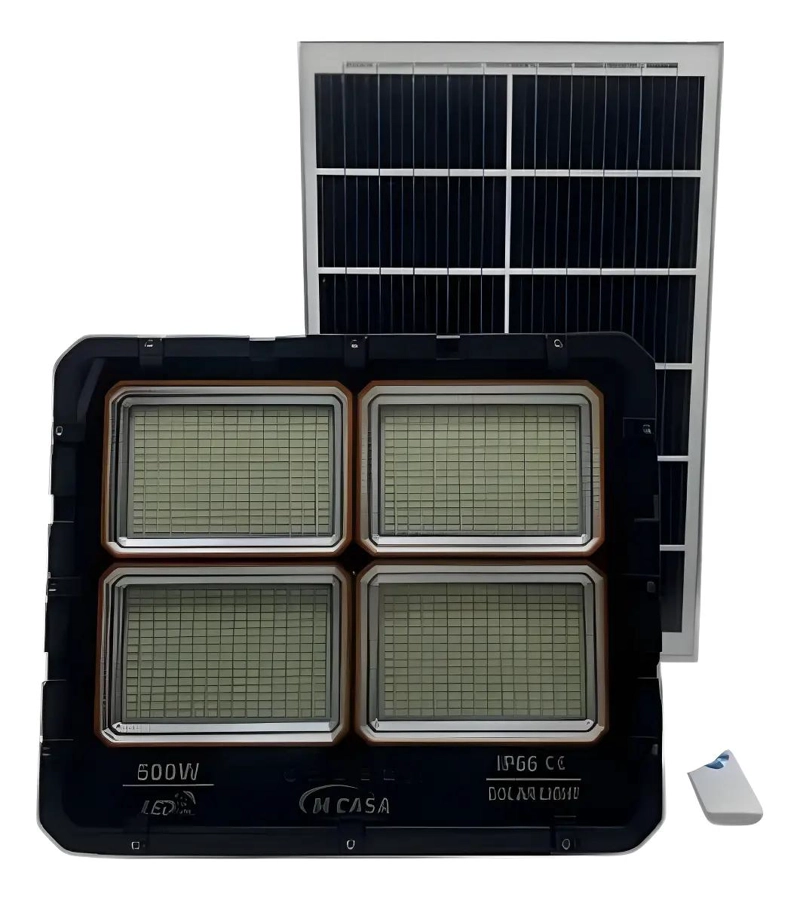 REFLECTOR SOLAR LED 500W LUZ BLANCA EXTERIOR - 1