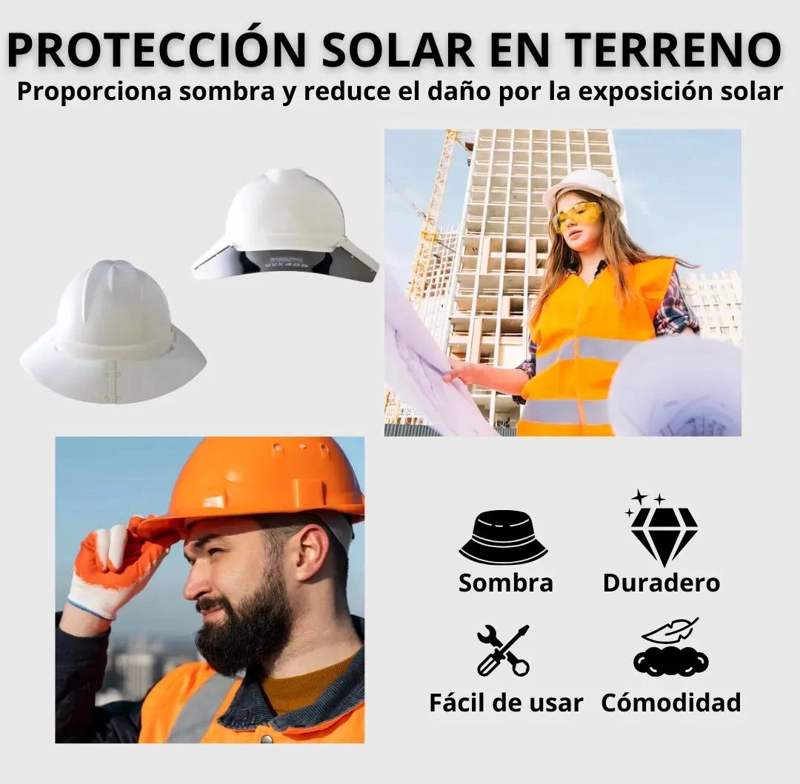 PROTECTOR SOLAR PARA CASCO DE SEGURIDAD PACK 5 - 4