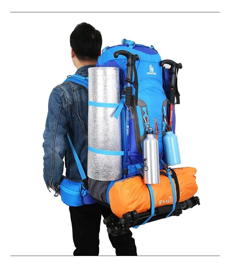 MOCHILA PARA SENDERISMO GRAN CAPACIDAD 80 LITROS - 3