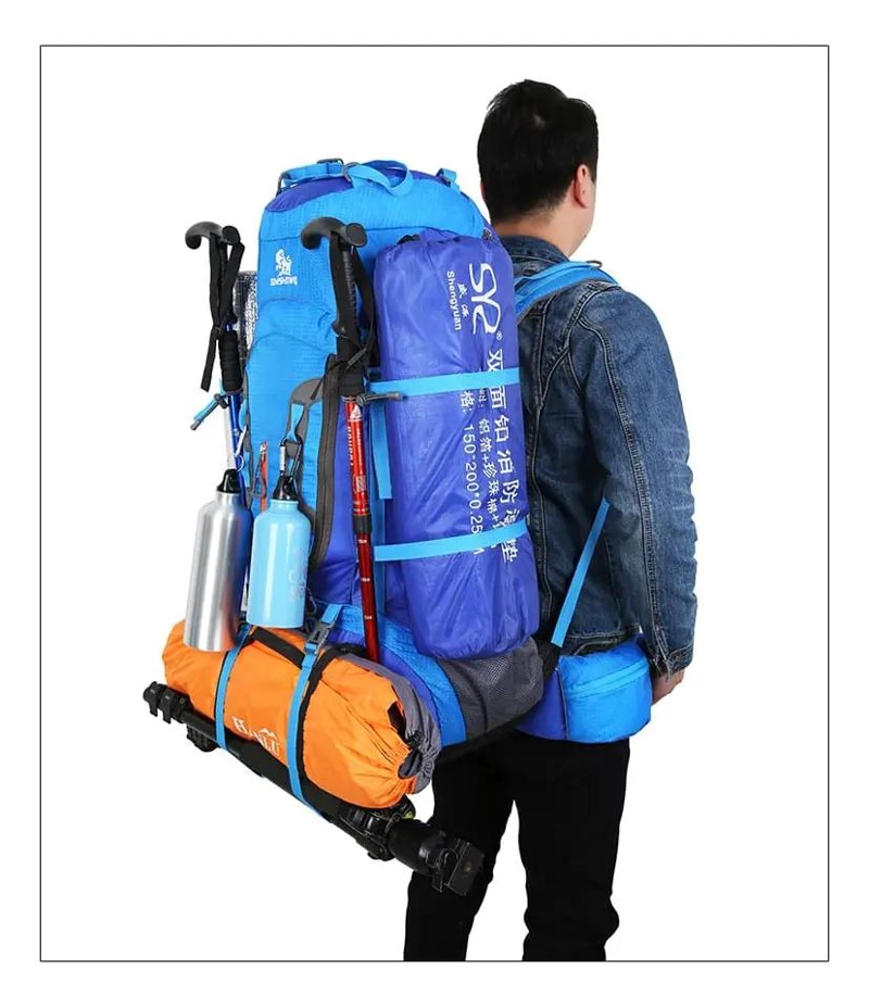MOCHILA PARA SENDERISMO GRAN CAPACIDAD 80 LITROS - 4