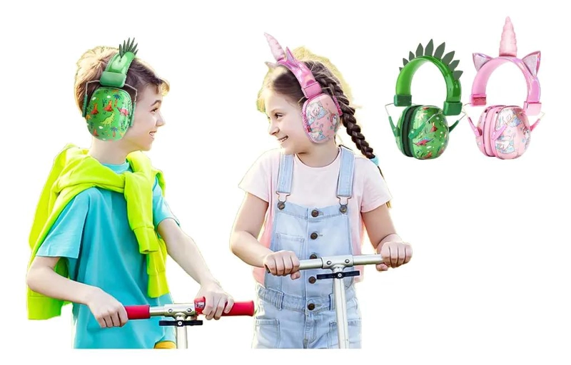 AURICULARES REDUCTORES DE RUIDO CON DISEÑO DE DINOSAURIO - 3