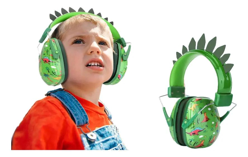 AURICULARES REDUCTORES DE RUIDO CON DISEÑO DE DINOSAURIO - 4