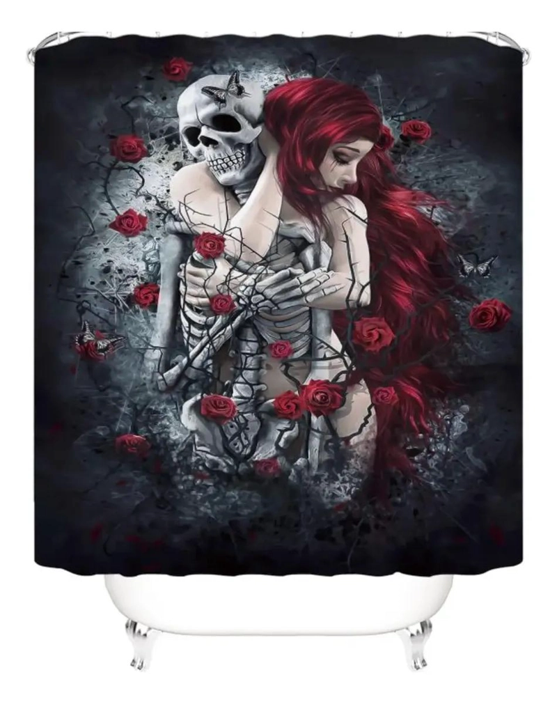 CORTINA DE BAÑO IMPERMEABLE 180X180 CM - 1