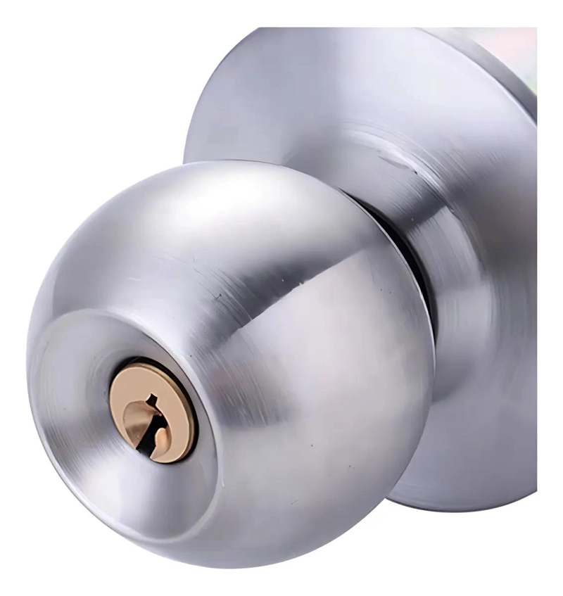 POMO CON CHAPA Y LLAVE PARA PUERTA DE DORMITORIO O BAÑO - 3