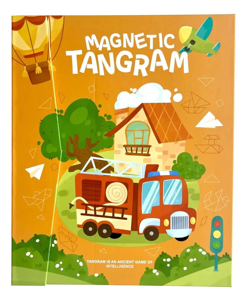 TANGRAM MAGNE TICO PARA NIÑOS CON DESARROLLO LOGICO - 1