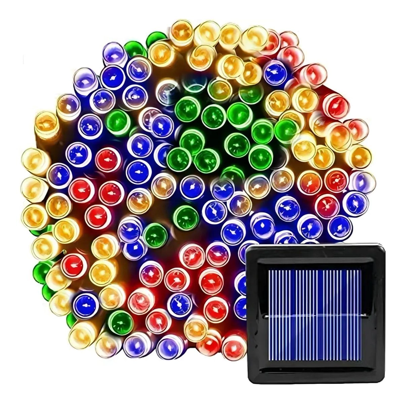 PACK 3 GUIRNALDAS SOLARES NAVIDAD 10M 100 LED - 3