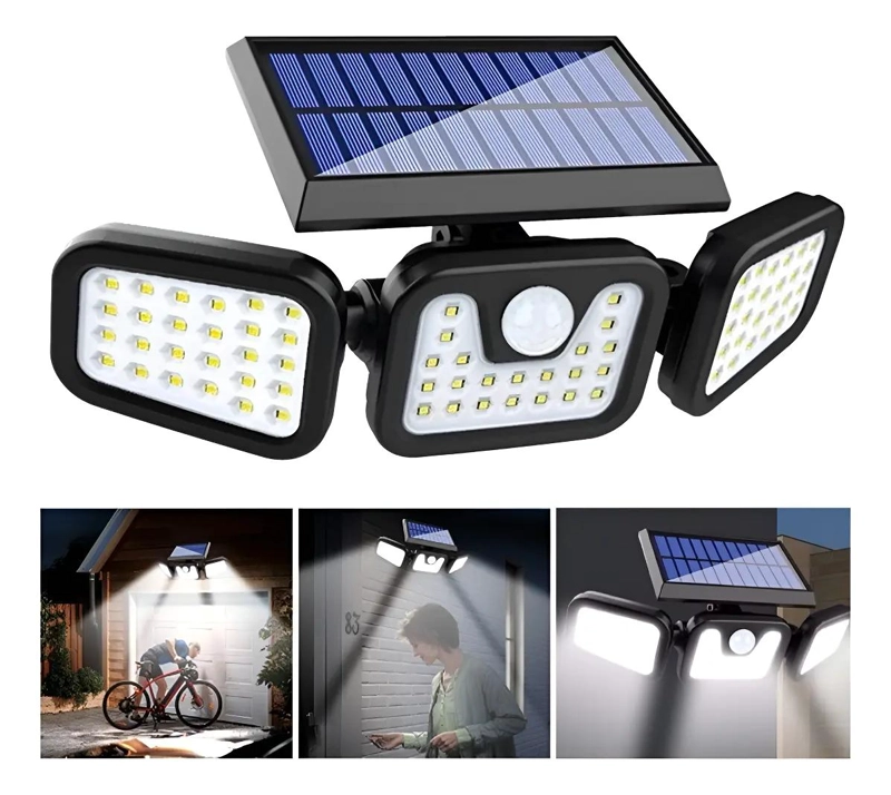 APLIQUE SOLAR PARA PATIO EXTERIOR CON SENSOR DE LUZ - 1