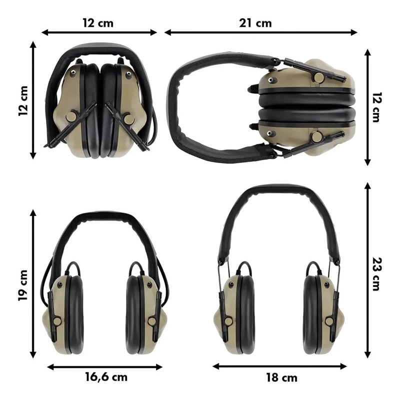 AURICULARES TACTICOS PARA PRACTICA DE TIRO IPSC - 3